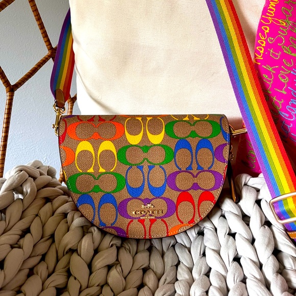 Coach Bags Coach Ellen Crossbody In Rainbow Signature Poshmark